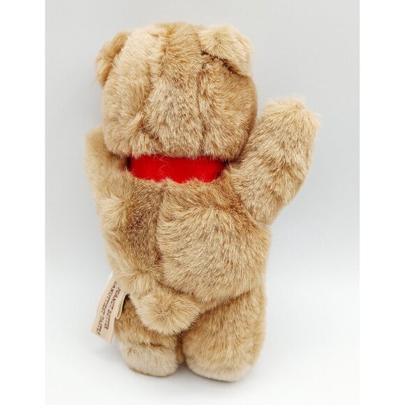 Kraft Peanut Butter "The Peanuttiest Taste!" Teddy Bear Red Bow 8” Plush Crunchy - Picture 2 of 4